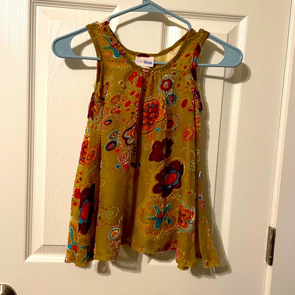 CWD Kids toddler sheer/textured tank top sz 4
